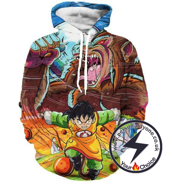 Dragon Ball Z - Angry Kid Gohan 3D - Hoodies